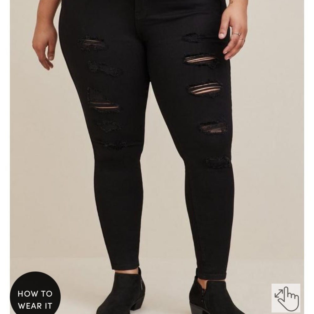 Torrid Bombshell Distressed Jean - image 2